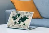 MuchoWow® Laptop Aufkleber Sticker Cover Weltkarte - Blumen Produktbild-Vorschau 4