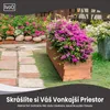 IvoQ Drevený kvetináč – 120x40x32 cm – Masívne drevo – Náhľad obrázku produktu 5