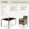 tectake® Rattan Sitzgruppe Porto für 6 Personen Produktbild-Vorschau 5