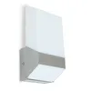 Eco-Light LED vonkajšie nástenné svietidlo Flat silver IP54 Náhľad obrázku produktu 1