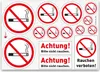iSecur Rauchen verboten - Aufkleber Set mit 14 Produktbild-Vorschau 1