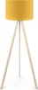 A yellow floor lamp with a tripod base. Anteprima dell’immagine prodotto