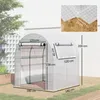 Outsunny Gewächshaus, Foliengewächshaus mit Aufrollbare Produktbild-Vorschau 3