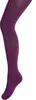 Damen Strumpfhose aus Baumwolle Glatt Unifarben Traube Lila Produktbild-Vorschau 2