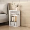Nočný stolík pravý/ľavý biely do spálne obývačky Moderný Náhľad obrázku produktu 6