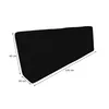 A black pallet cushion backrest with dimensions indicated. Produktbild-Vorschau