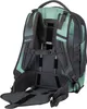The back of a backpack is shown. Produktbild-Vorschau
