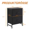 Sweetcrispy lot de 2 tables de nuit, commode de chevet avec Voir les images du produit 3