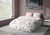 Drap de satin 220x200 Milargo Verde 003 blanc rose fleurs Voir les images du produit 4