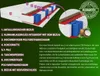 A diagram of a mattress with numbered layers and descriptive text. Produktbild-Vorschau