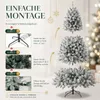 183 cm Künstlicher Weihnachtsbaum, schneebeflockte Tanne Produktbild-Vorschau 8