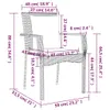 7-tlg. Garten-Essgruppe mit Kissen Grau Poly Rattan Produktbild-Vorschau 9