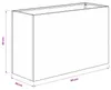vidaXL Vaso da giardino effetto ruggine, 80 x 30 x 40 cm, Anteprima dell’immagine prodotto 7