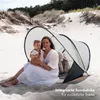 DERYAN s Pop-Up-Strandzelt XXL - Anti-UV 50+ - Silber Produktbild-Vorschau 6