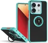 A phone case with a ring holder is displayed from multiple angles against a white background.