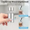 Wasserhahn Aufsatz Schwenkbar, 360° Drehbar Doppelfunktion Produktbild-Vorschau 4