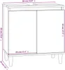 vidaXL Vanity Unit White 58x33x60 cm Dřevěný materiál Náhled obrázku produktu 8