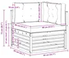 vidaXL Outdoor Ecksofa Massivholz Akazie Natur Produktbild-Vorschau 8