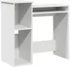 Biurko Z Półkami, Biała, 84X40X78 Cm, Materiał Podgląd zdjęcia produktu 1