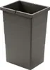 A dark gray plastic trash can insert is shown against a white background. Produktbild-Vorschau