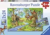 2 x 24 Teile Ravensburger Kinder Puzzle Tiere des Waldes Produktbild-Vorschau 1