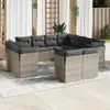 The Living Store 11-tlg. Garten-Sofagarnitur mit Kissen Produktbild-Vorschau 2