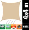 UV Sonnensegel 4x4 m HDPE Quadrat Sonnenschutz Überdachung Produktbild-Vorschau 2