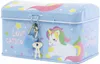Metall Spardose Einhorn mit Schloss - Bunte Geldkassette Produktbild-Vorschau 5