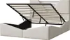 UnboxG Bekledingsbed 140x200 cm Beige Fluweel – Hydraulisch Productafbeelding-voorbeeld 10