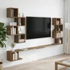 vidaXL Mensola da parete per TV, effetto legno artigianale, Anteprima dell’immagine prodotto 2