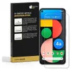 A product package for a screen protector is shown next to a smartphone displaying a colorful home screen. Produktbild-Vorschau