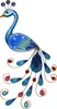 LED Solar Wanddeko PFAU - 6 kaltweiße LED - H: 52cm - Produktbild-Vorschau 2