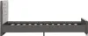 vidaXL Bettgestell Grau Samt 100x200 cm Produktbild-Vorschau 4