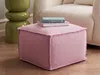 BELIANI Pouf Rosa Baumwolle 50 x 50 cm mit EPS-Perlen Produktbild-Vorschau 4