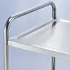Servierwagen aus Edelstahl, mit zwei Borden, 860 x 540 x Produktbild-Vorschau 5