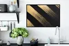 MuchoWow® MuchoWow® Gerahmtes Poster Goldene Farbstreifen Produktbild-Vorschau 3