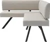 byLIVING Eckbank TORONTO, Bezug in taupe, Gestell in Produktbild-Vorschau 8