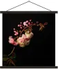 MuchoWow® Textilposter Eine Kirschblüte vor schwarzem Produktbild-Vorschau 1