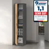 Bücherregal Kleiderschrank Regal 50 cm breit Schrank Produktbild-Vorschau 2