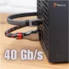 Flaches Cat 8 LAN Kabel 3m Netzwerkkabel 40Gbps 2000MHz Produktbild-Vorschau 3
