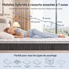 Matelas 180x200 cm, 22 cm d'épaisseur, avec sommier Voir les images du produit 3