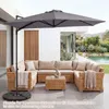 COSTWAY Parasol, diameter 270 cm, hangparasol, 360° Productafbeelding-voorbeeld 8