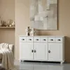 Apothekerkommode COLMAR, Weiß - Sideboard mit 3 Schubladen Produktbild-Vorschau 1