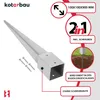 KOTARBAU® Einschlaghülse 90cm Pfostenträger zum Einschlagen Produktbild-Vorschau 6