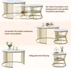 Set aus 2 runden Couchtischen, modern, mit glänzender Produktbild-Vorschau 6