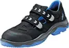 A single black and blue safety sandal is shown against a white background. Produktbild-Vorschau