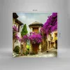 Bilder auf glas - Straße Sommer Blumen - 50x50cm - Produktbild-Vorschau 3