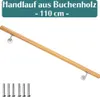 Buche Holz Handlauf Treppengeländer Geländer für Treppe Produktbild-Vorschau 1