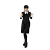 Horror Wendy Kostüm Damen – schwarzes Kleid mit weißem Produktbild-Vorschau 2