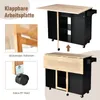 A collage of images showing a kitchen cart with its features highlighted. Náhľad obrázku produktu